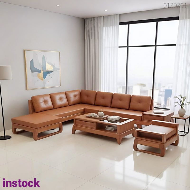 Sofa gỗ hương Kendy