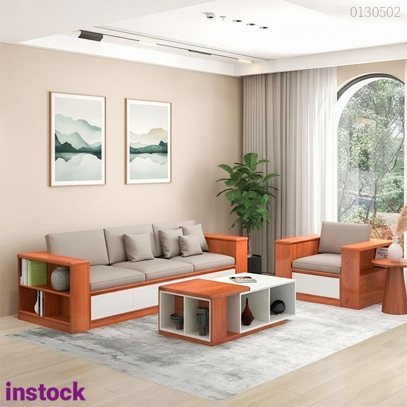Sofa gỗ xoan đào Natali