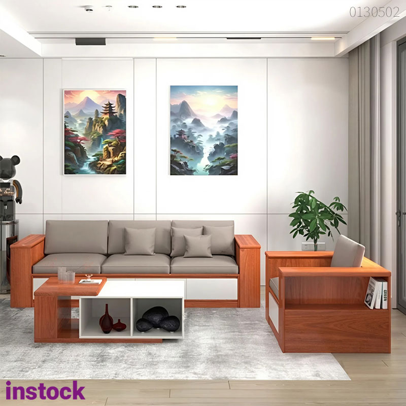 Sofa gỗ xoan đào Natali