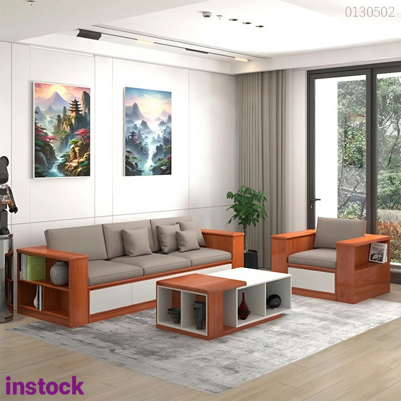 Sofa gỗ xoan đào Natali