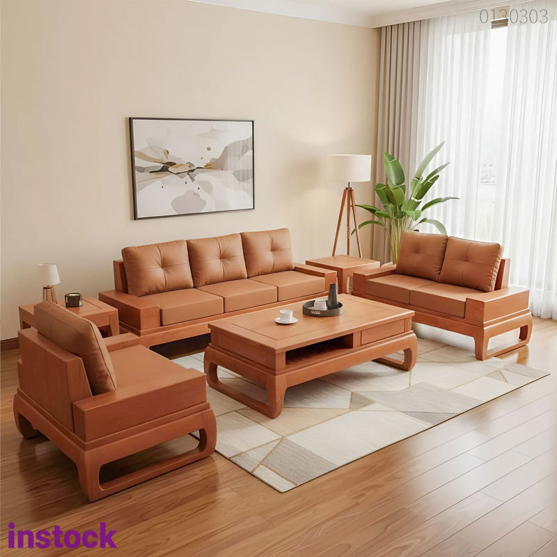 Sofa gỗ hương Plaza