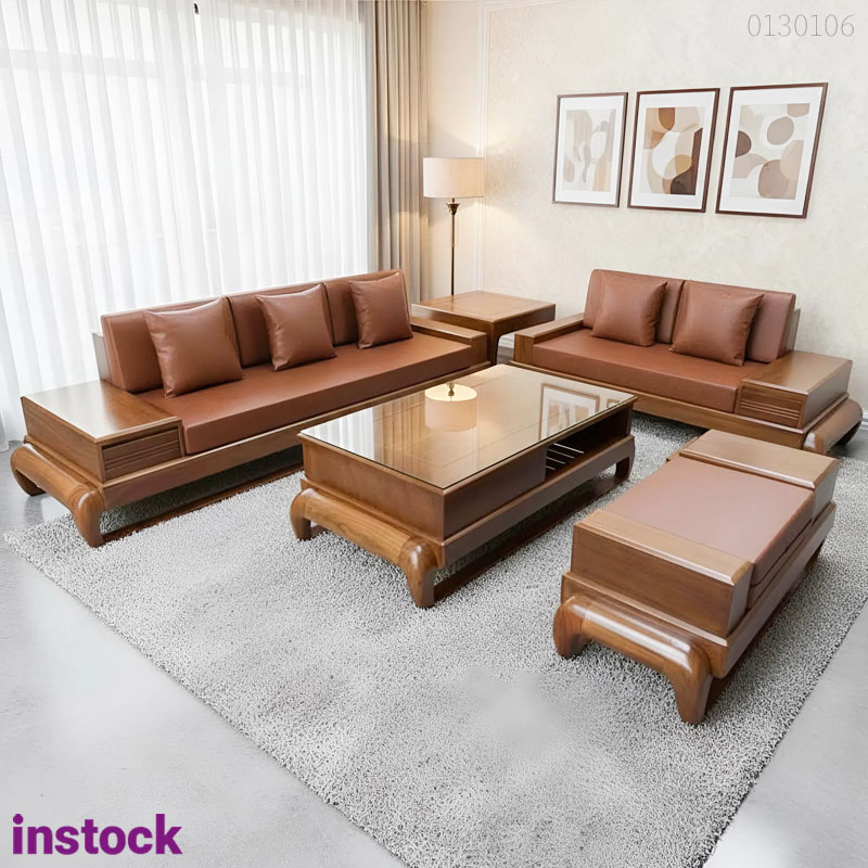 Sofa gỗ sồi Fano