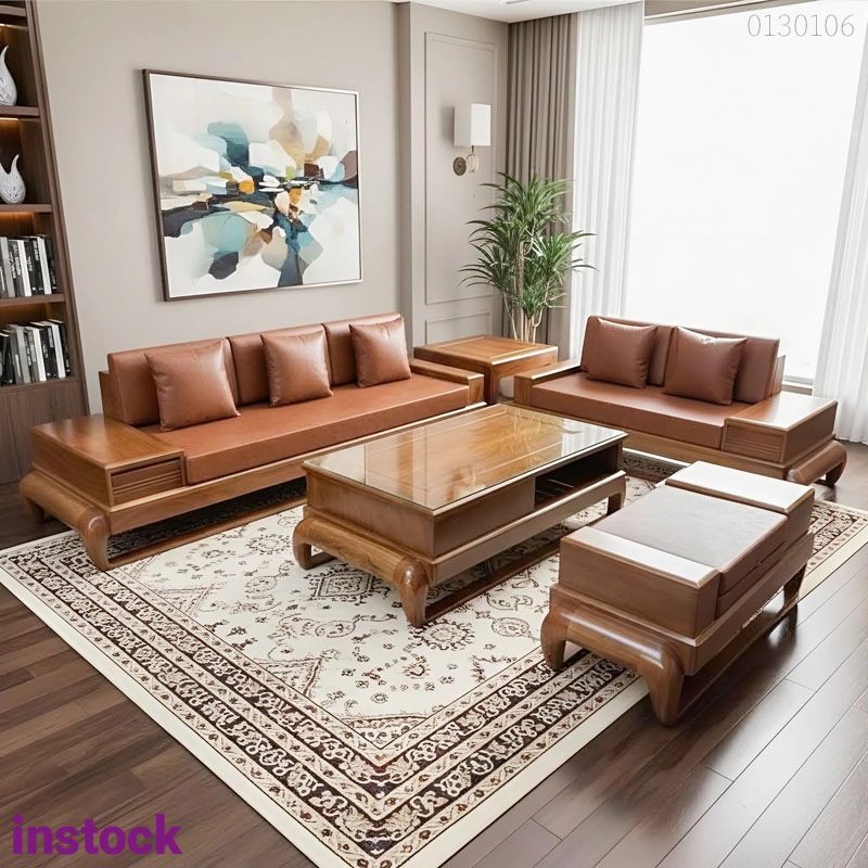 Sofa gỗ sồi Fano