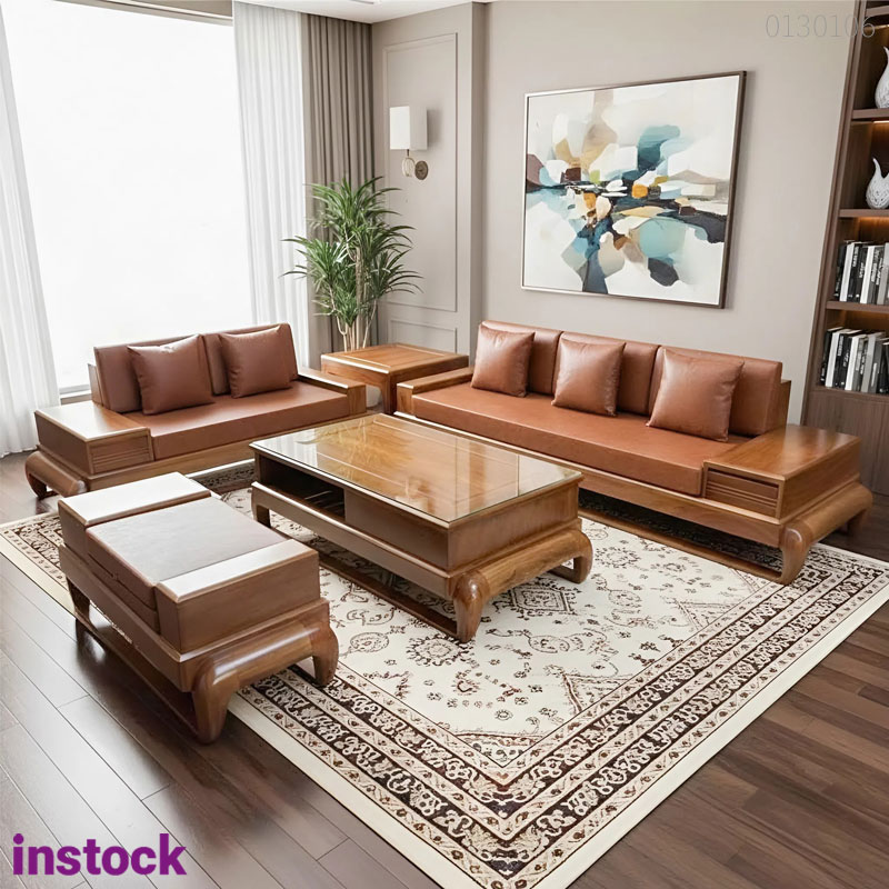 Sofa gỗ sồi Fano
