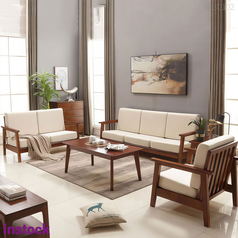 Sofa gỗ sồi Toki