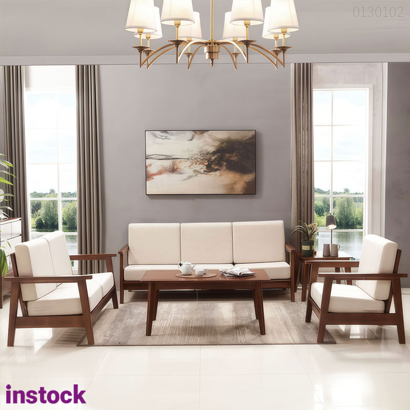 Sofa gỗ sồi Toki