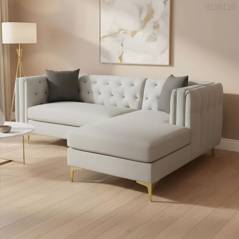 Sofa vải bố chữ L Bizo