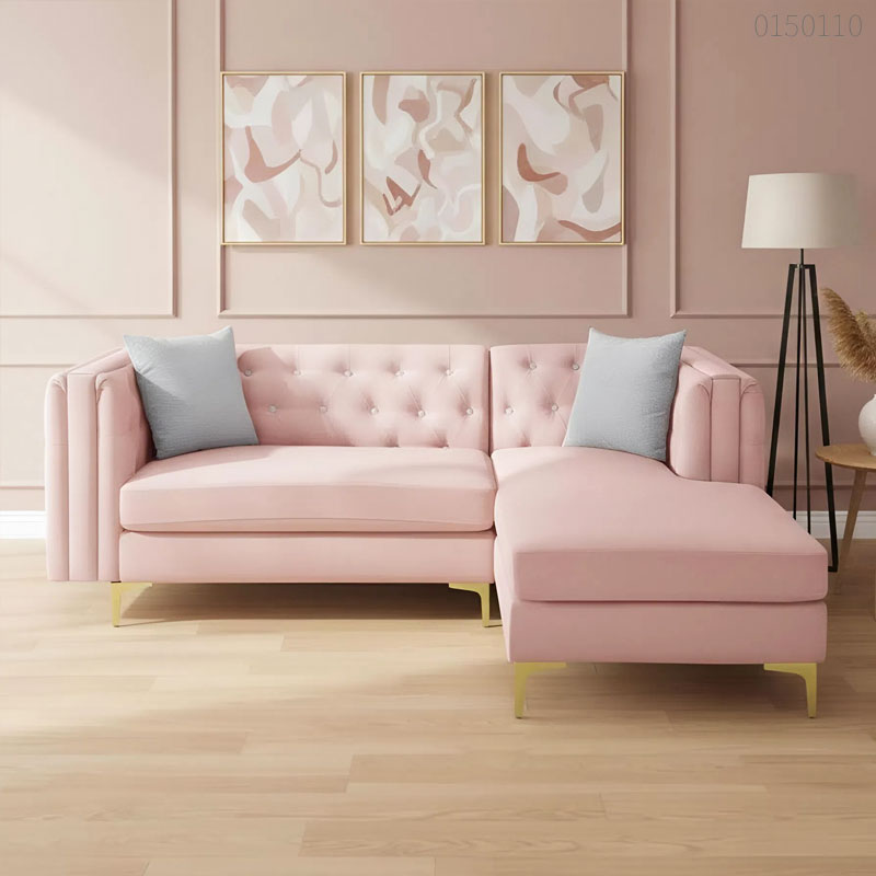 Sofa vải bố chữ L Bizo