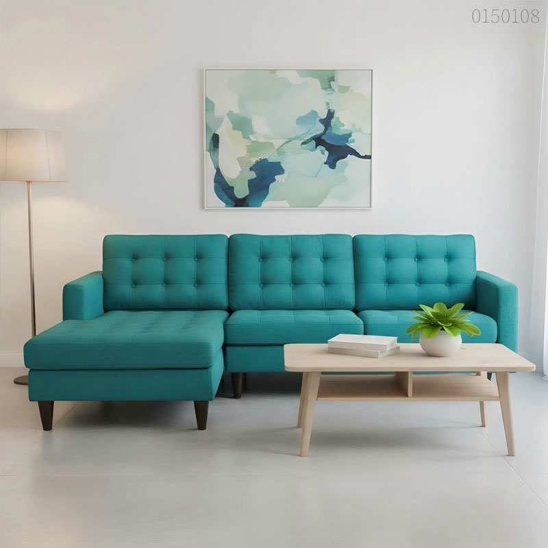 Sofa vải bố chữ L Faron
