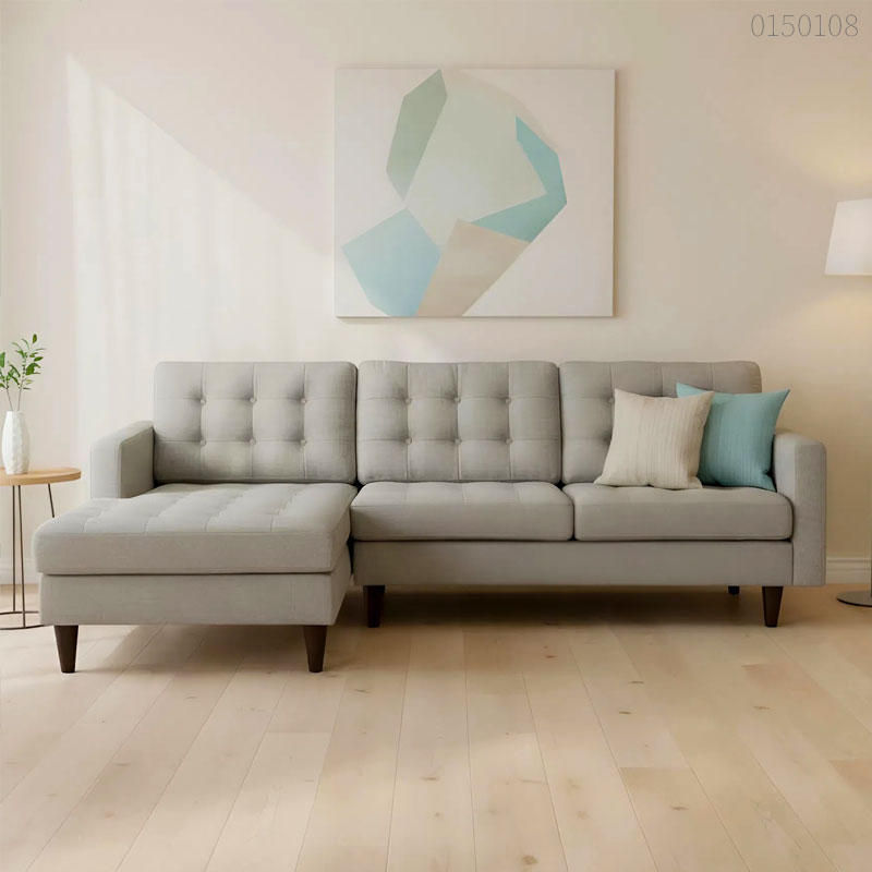 Sofa vải bố chữ L Faron