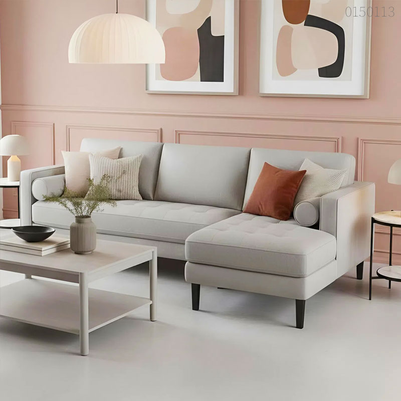 Sofa vải bố chữ L Shinko