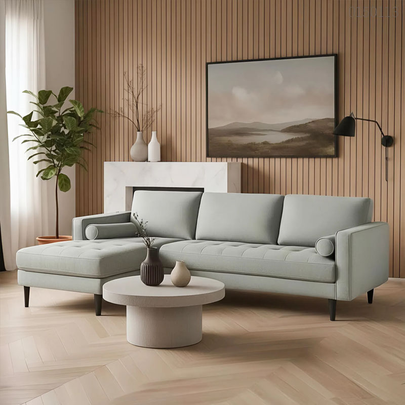 Sofa vải bố chữ L Shinko