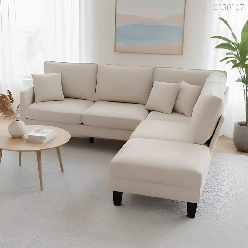 Sofa vải bố chữ L Sumi