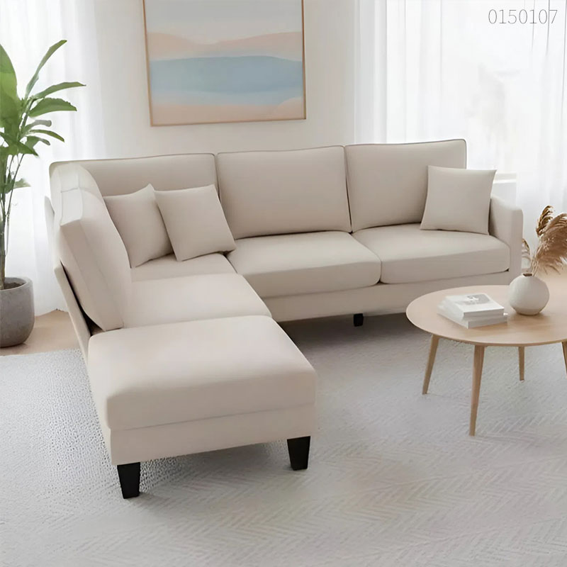 Sofa vải bố chữ L Sumi