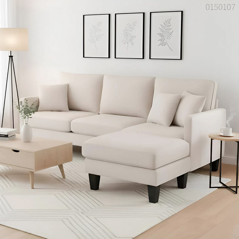 Sofa vải bố chữ L Sumi