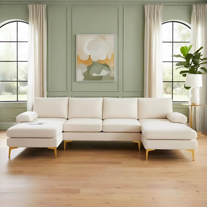 Sofa vải bố chữ U Bingo