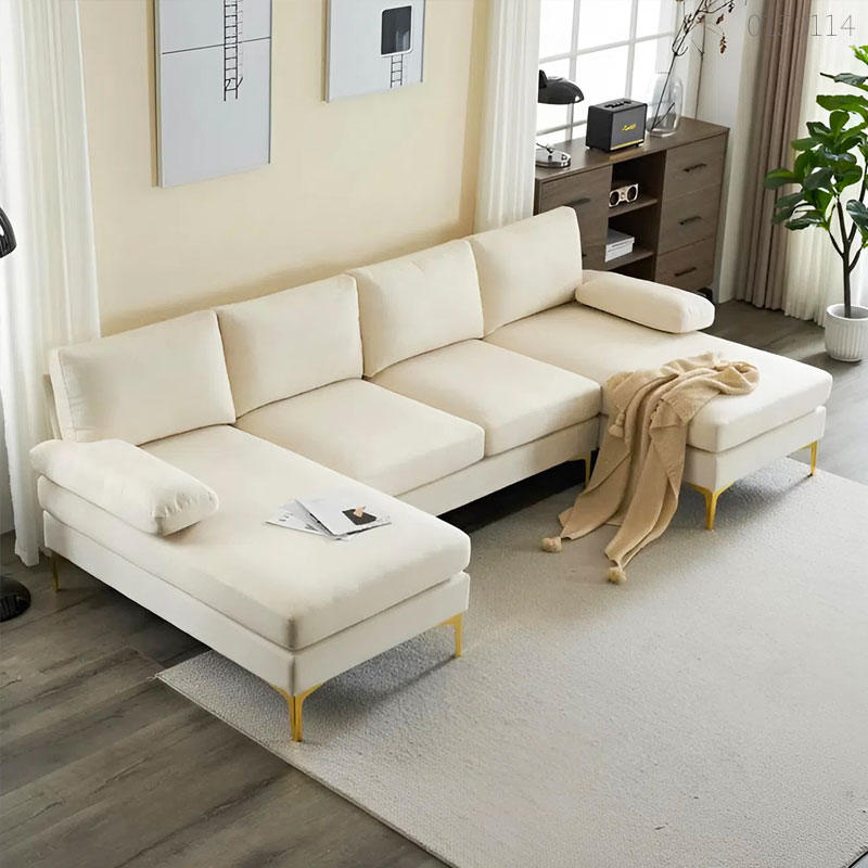 Sofa vải bố chữ U Bingo