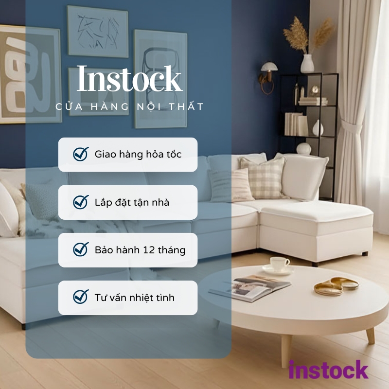 Sofa vải bố chữ U Chita