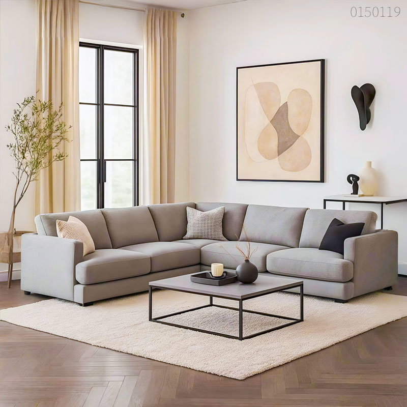 Sofa vải bố góc Baso