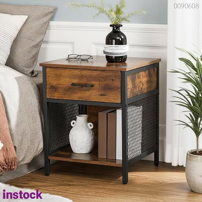 Tủ đầu giường chân sắt Gali