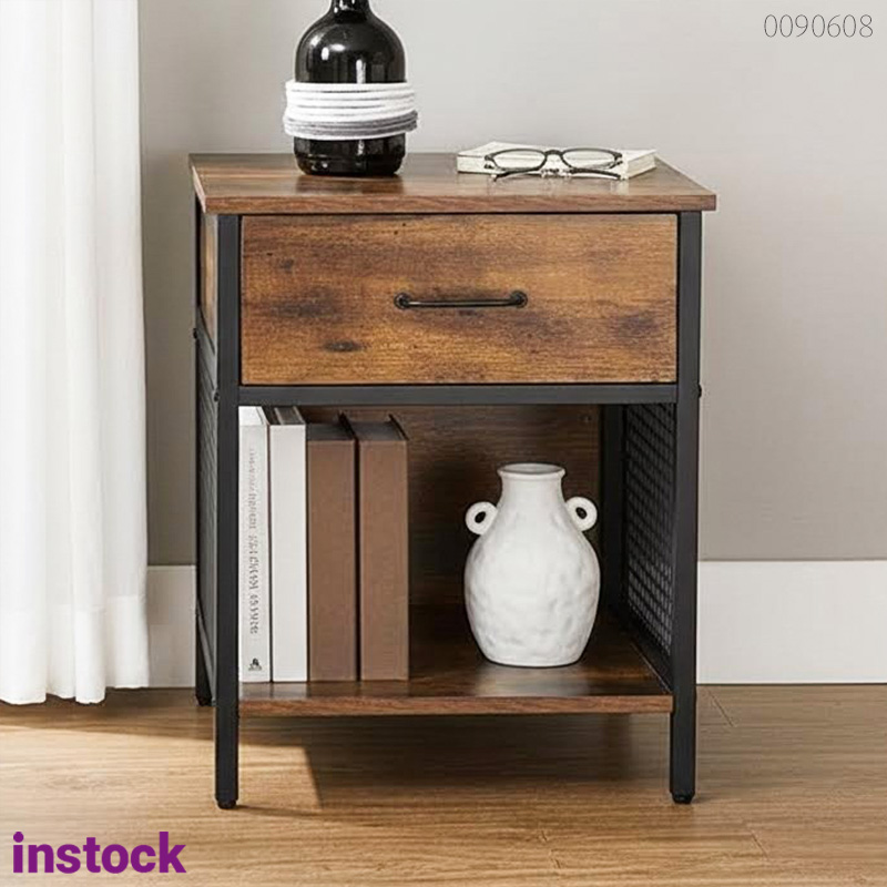 Tủ đầu giường chân sắt Gali