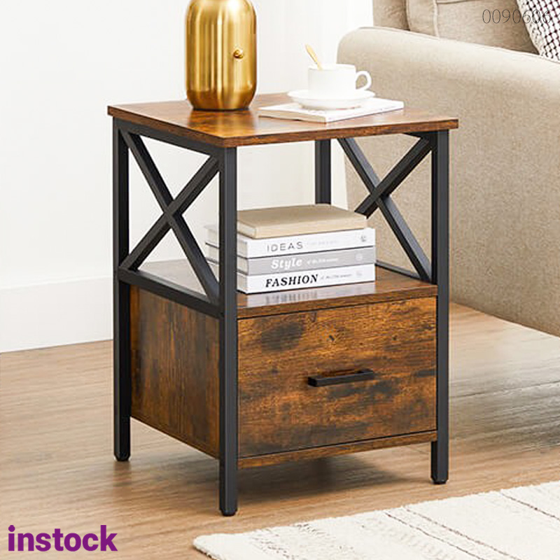 Tủ đầu giường chân sắt Trisha