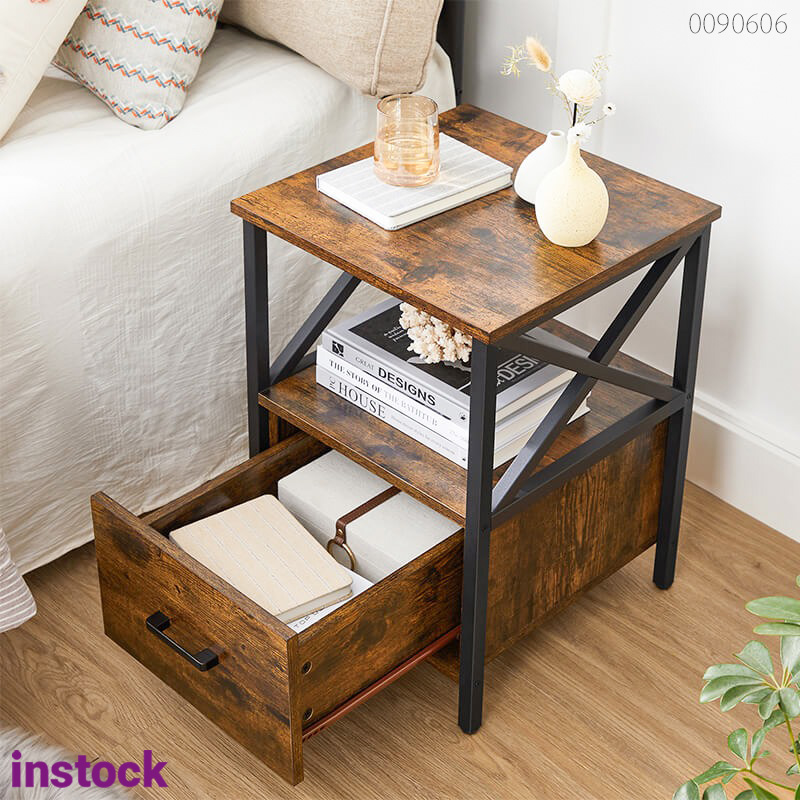 Tủ đầu giường chân sắt Trisha