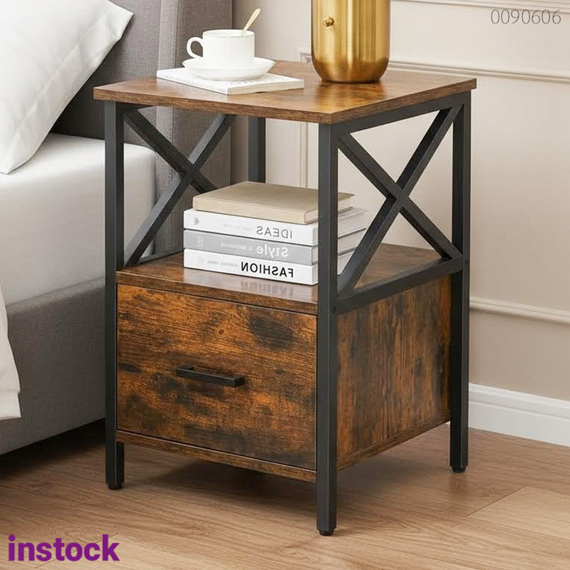 Tủ đầu giường chân sắt Trisha