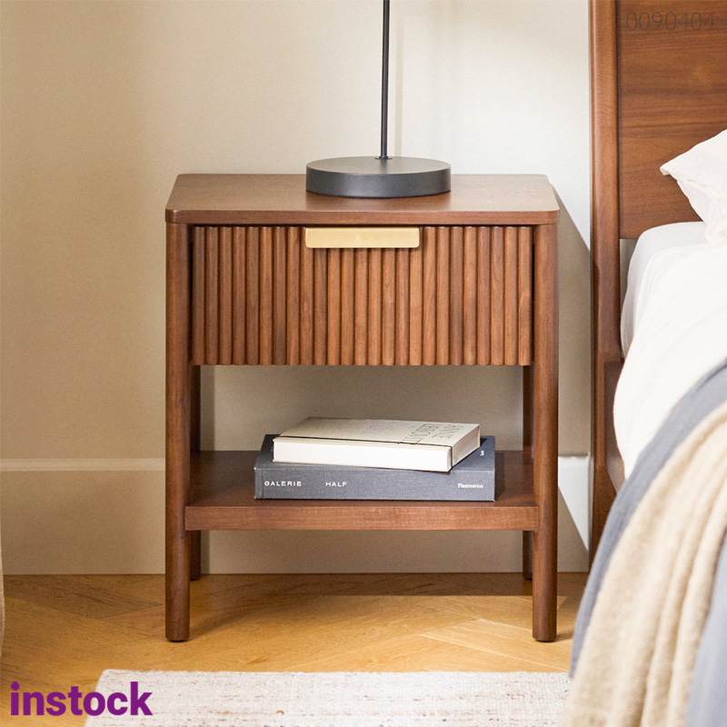 Tủ đầu giường gỗ óc chó Erofan