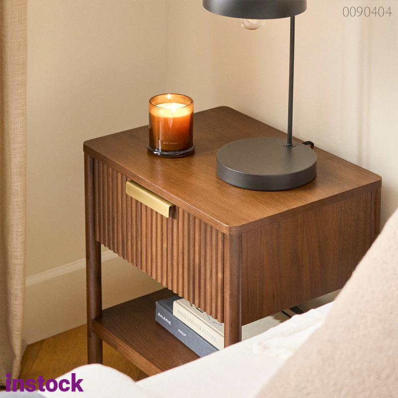 Tủ đầu giường gỗ óc chó Erofan