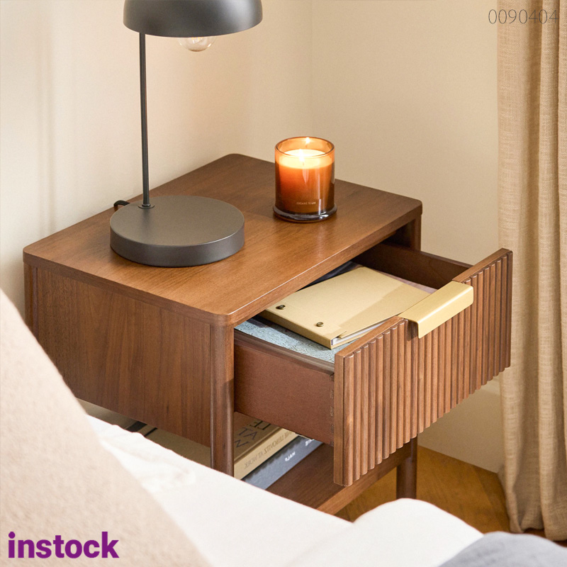 Tủ đầu giường gỗ óc chó Erofan