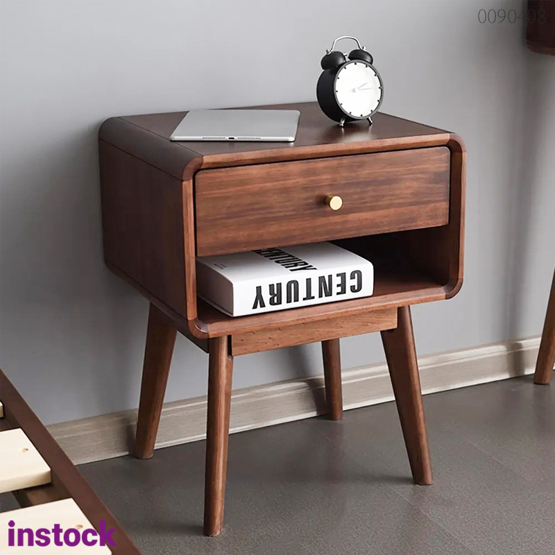 Tủ đầu giường gỗ óc chó Milky