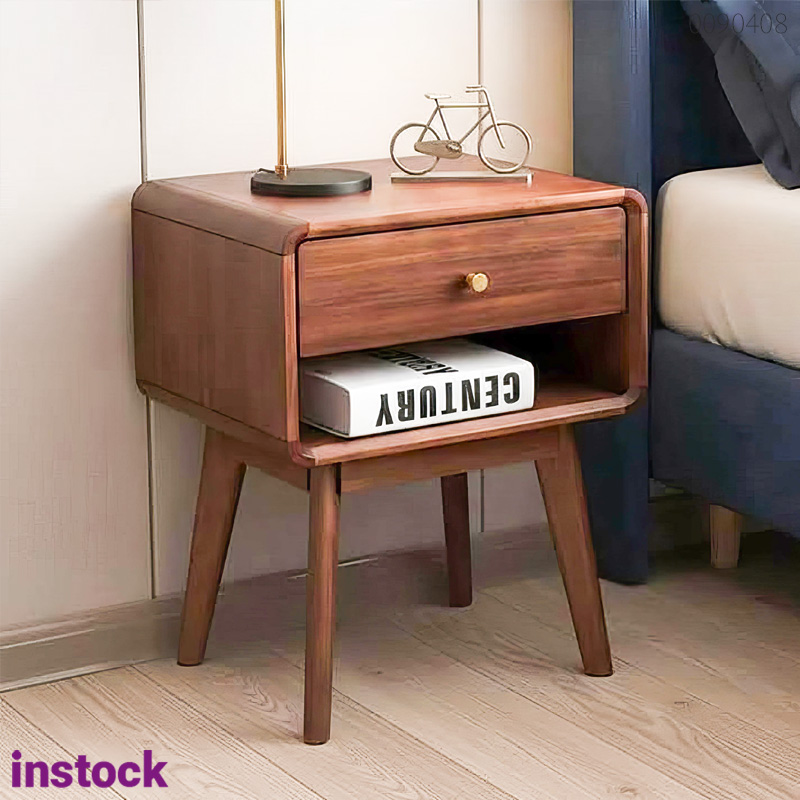 Tủ đầu giường gỗ óc chó Milky