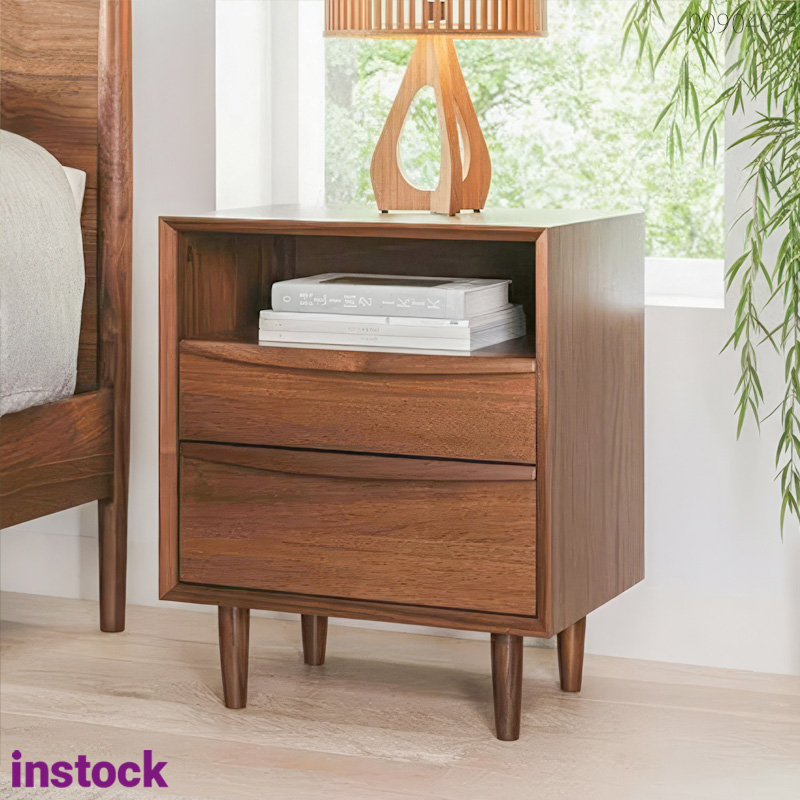 Tủ đầu giường gỗ óc chó Pansy