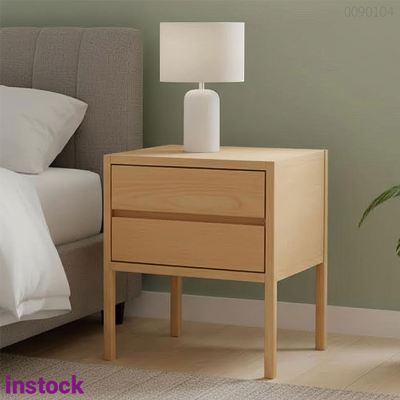 Tủ đầu giường gỗ sồi Aron