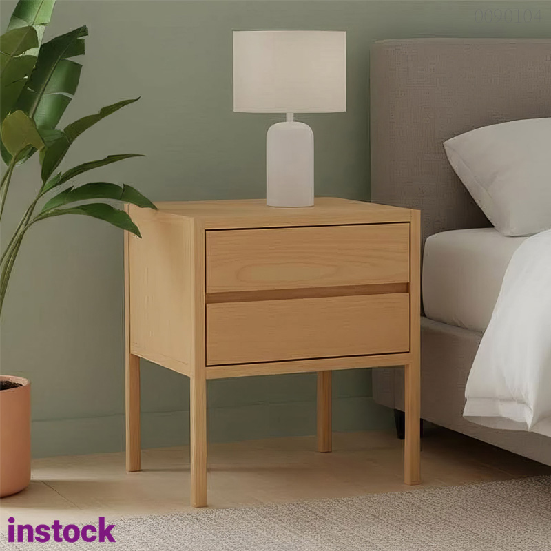 Tủ đầu giường gỗ sồi Aron