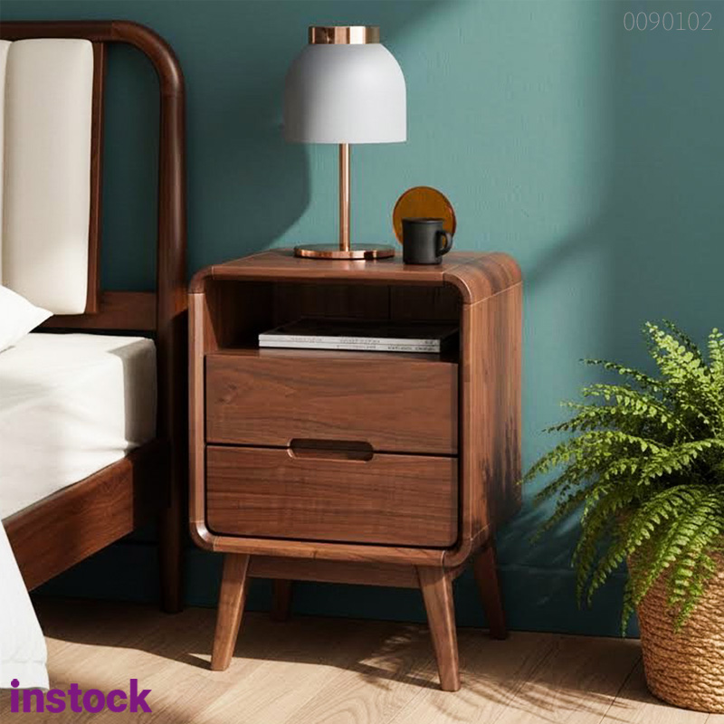 Tủ đầu giường gỗ sồi Milo