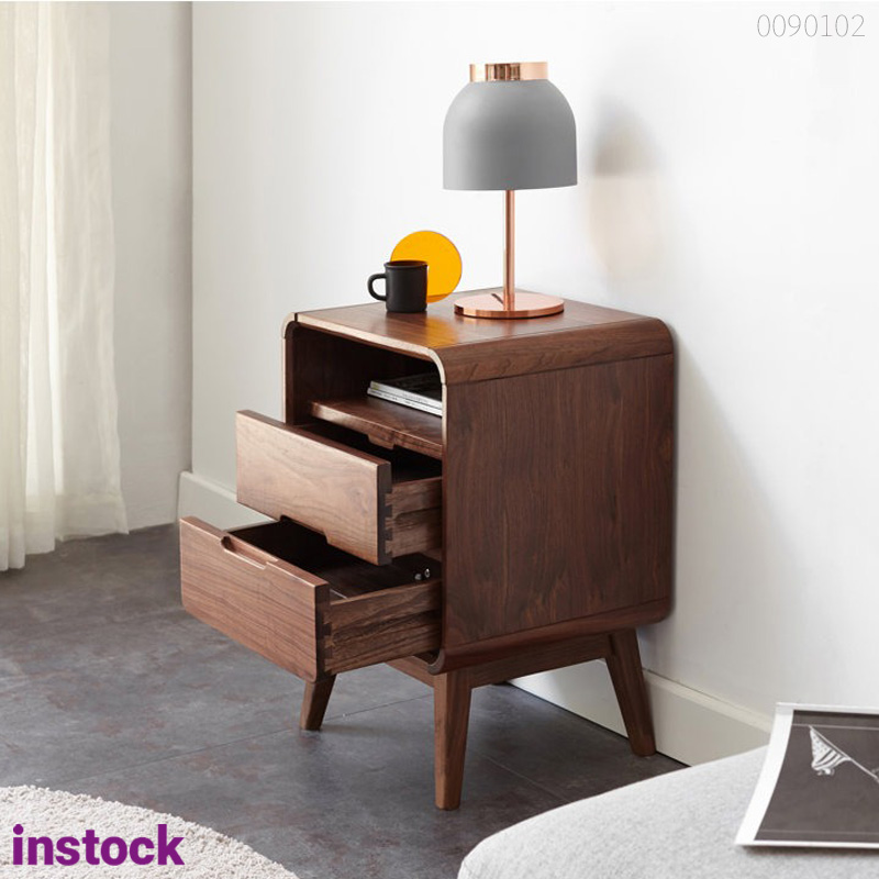 Tủ đầu giường gỗ sồi Milo