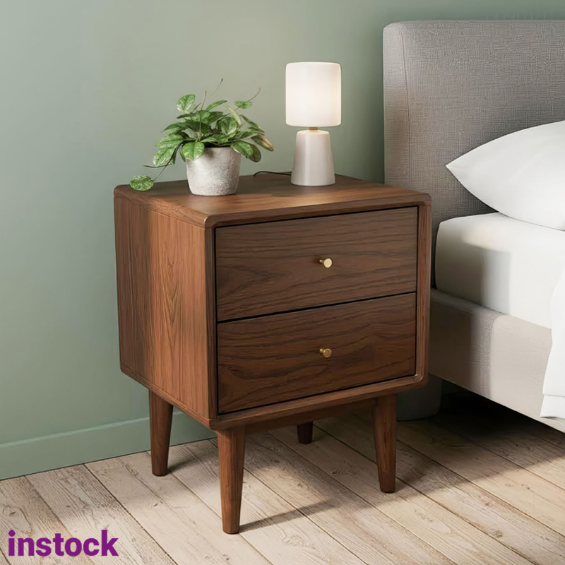 Tủ đầu giường gỗ sồi Mina