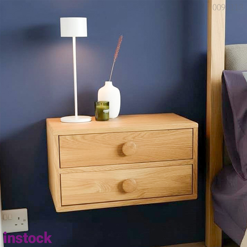 Tủ đầu giường gỗ sồi Poki