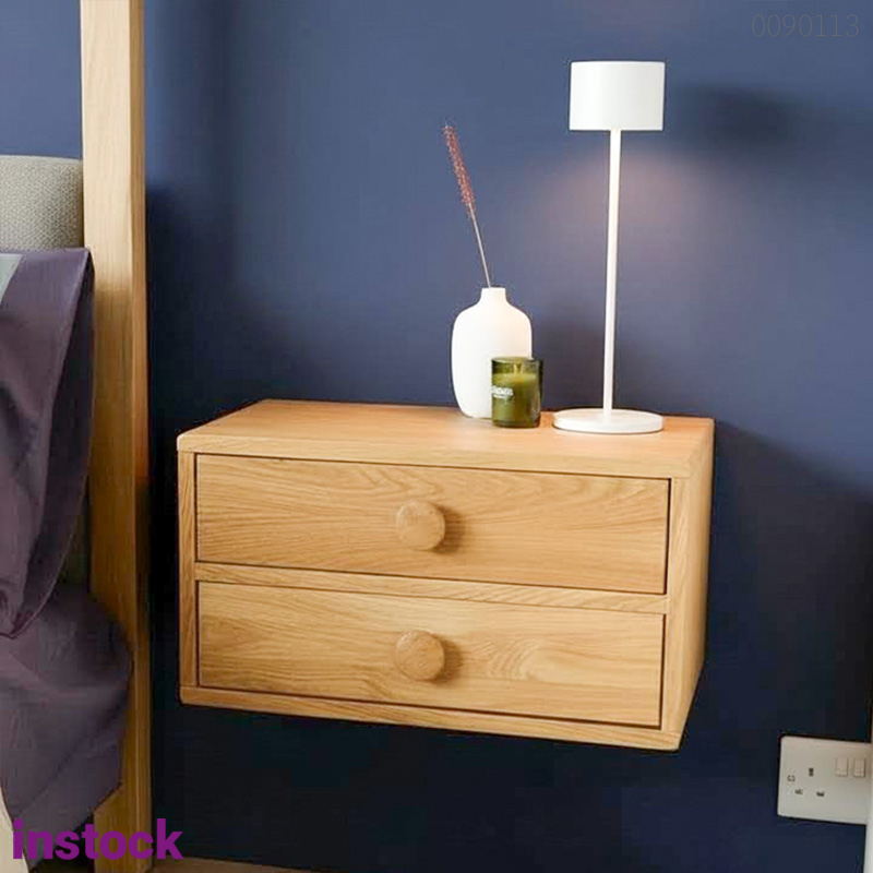 Tủ đầu giường gỗ sồi Poki