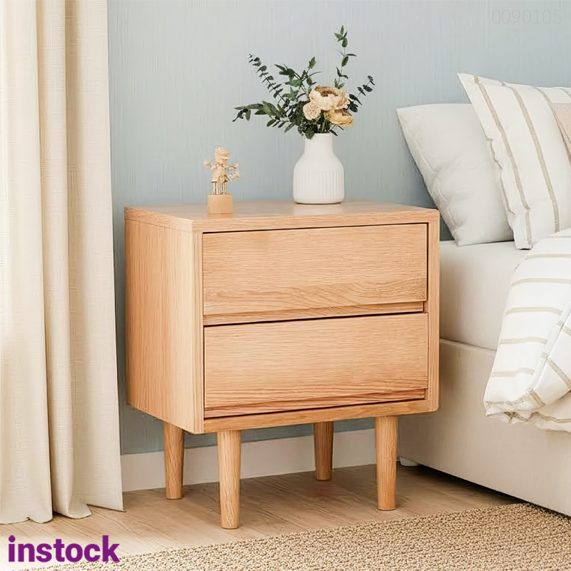 Tủ đầu giường gỗ sồi Pura