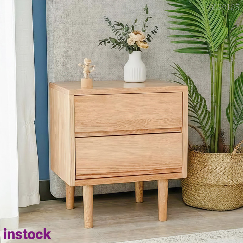 Tủ đầu giường gỗ sồi Pura