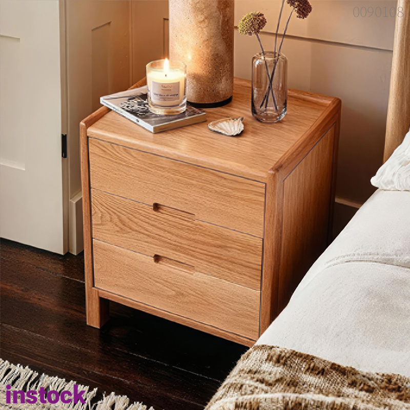 Tủ đầu giường gỗ sồi Yume