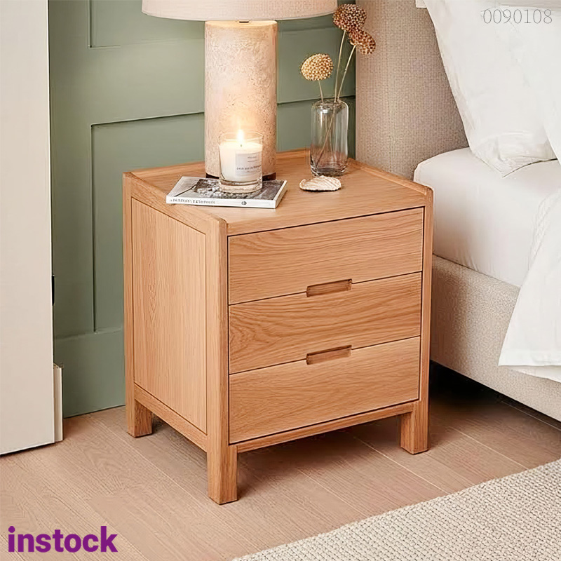 Tủ đầu giường gỗ sồi Yume