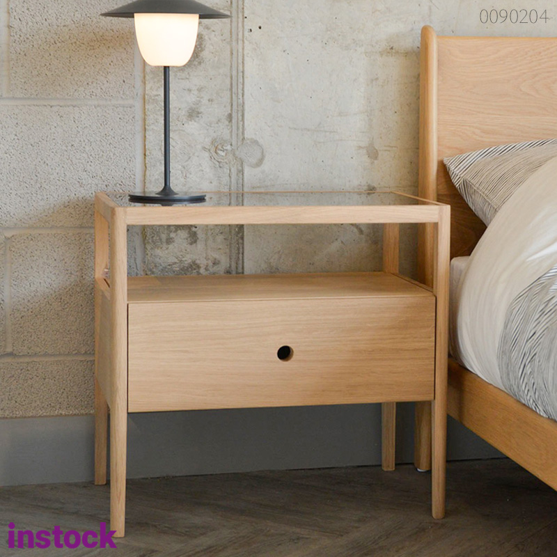 Tủ đầu giường gỗ thông Harumi