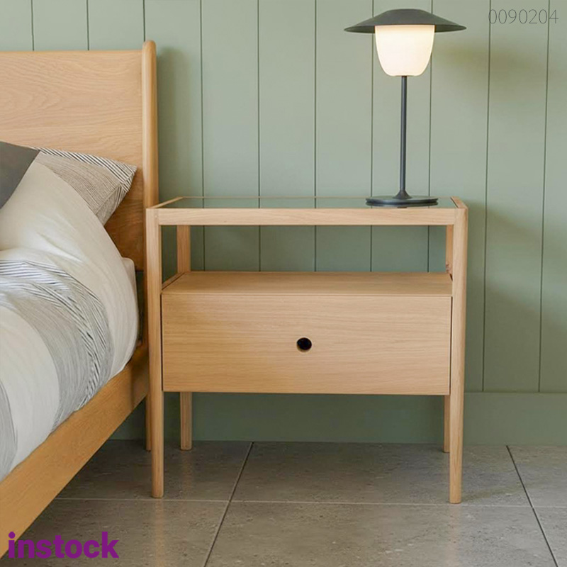 Tủ đầu giường gỗ thông Harumi