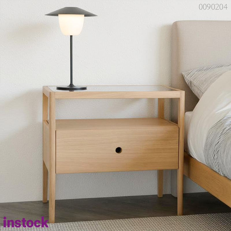 Tủ đầu giường gỗ thông Harumi