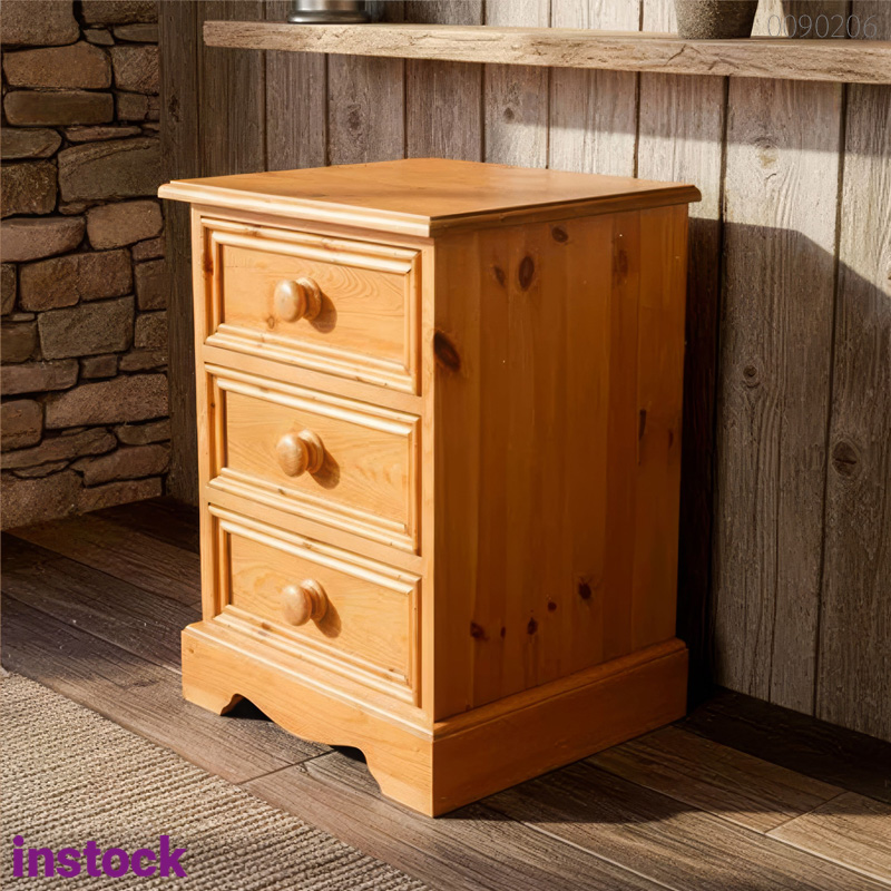 Tủ đầu giường gỗ thông Nofin