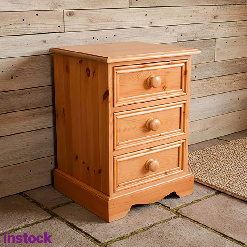 Tủ đầu giường gỗ thông Nofin